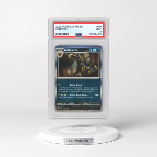 2025 Pokémon Pre EN-Prismatic Evolutions #059 Umbreon (PSA 9 MINT)