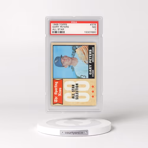 1968 Topps #379 Gary Peters - All Star (PSA 7 NM)