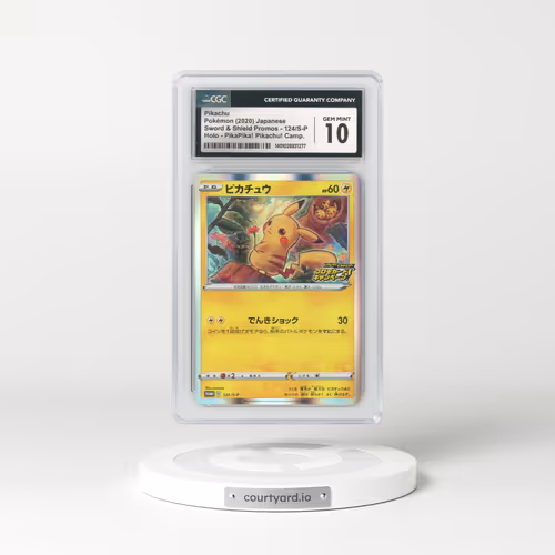 2019 Japanese Sword & Shield Promos #124/S-P Pikachu - Holo (CGC 10 GEM MINT)