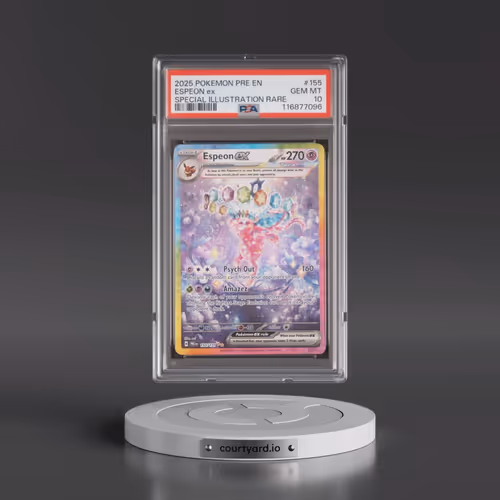 2025 Pokémon Pre EN-Prismatic Evolutions #155 Espeon EX - Holo Special Illustration Rare (PSA 10 GEM