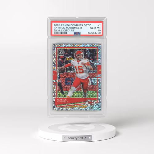 2020 Panini Donruss Optic #1 Patrick Mahomes II - Silver Circles (PSA 10 GEM MINT)