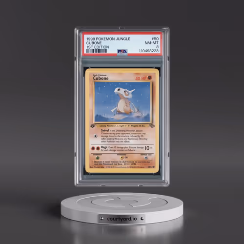 1999 Pokémon Jungle #50 Cubone - 1st Edition (PSA 8 NM-MT)