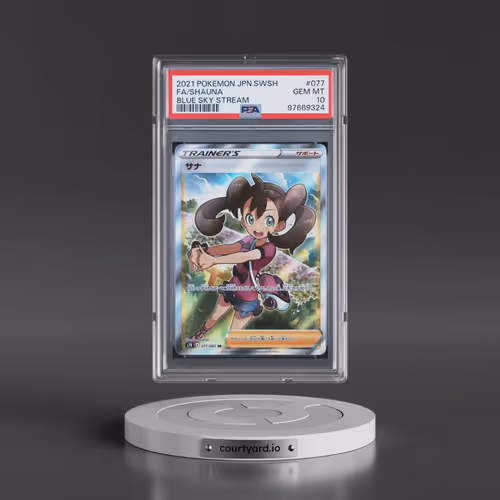 2021 Pokémon Sword & Shield Blue Sky Stream #077 Shauna - Full Art (PSA 10 GEM MINT)