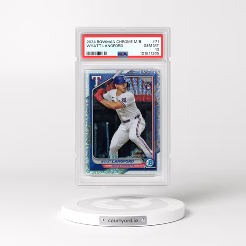2024 Bowman Chrome Mega Box #71 Wyatt Langford (PSA 10 GEM MINT)