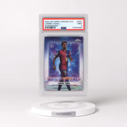 2024-25 Topps Chrome UEFA Club Competitions Wonderkids #WK1 Lamine Yamal (PSA 9 MINT)