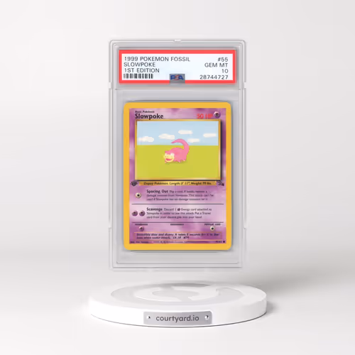 1999 Pokémon Fossil #55 Slowpoke - 1st Edition (PSA 10 GEM MINT)
