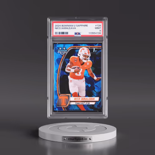 2024 Bowman University Chrome Sapphire #139 Nico Iamaleava (PSA 9 MINT)