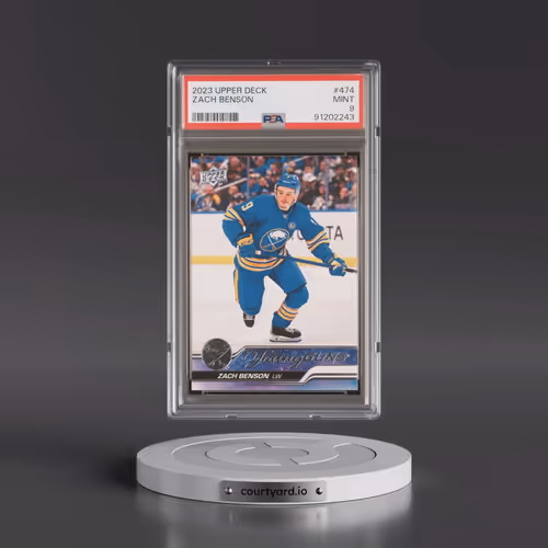 2023 Upper Deck #474 Zach Benson (PSA 9 MINT)