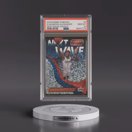 2018 Panini Threads Next Wave #8 Shai Gilgeous-Alexander - Dazzle (PSA 10 GEM MINT)