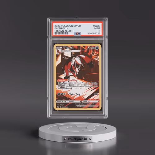 2023 Pokémon Sword and Shield Crown Zenith #GG17 Thievul - Full Art (PSA 9 MINT)
