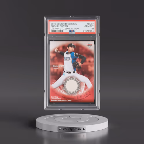 2013 BBM 2nd Version #CL07 Shohei Ohtani - Card Shop Limited Edition Non Memorabilia (PSA 10 GEM MIN
