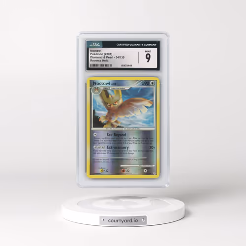2007 Diamond & Pearl #34/130 Noctowl - Reverse Holo (CGC 9 MINT)