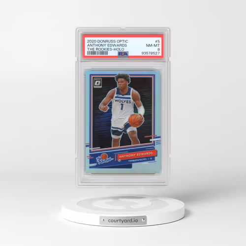 2020 Panini Donruss Optic the Rookies #5 Anthony Edwards - Holo (PSA 8 NM-MT)