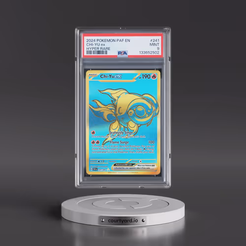 2024 Pokémon Paf EN-Paldean Fates #241 Chi-YU EX - Holo Hyper Rare (PSA 9 MINT)