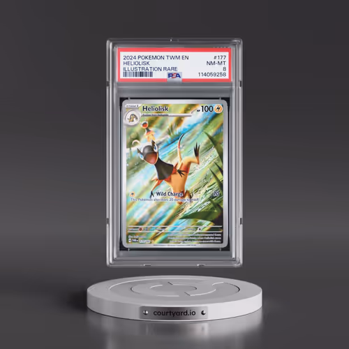 2024 Pokémon Twm EN-Twilight Masquerade #177 Heliolisk - Illustration Rare (PSA 8 NM-MT)