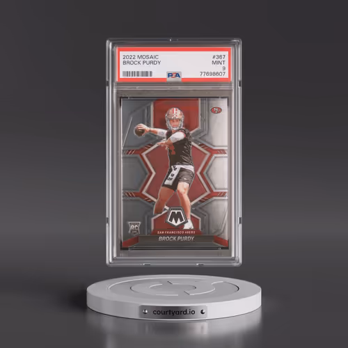 2022 Panini Mosaic #367 Brock Purdy (PSA 9 MINT)