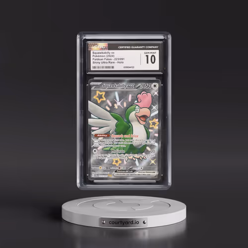 2024 Pokémon Paf EN-Paldean Fates #223 Squawkabilly EX - Holo Shiny Ultra Rare (CGC 10 GEM MINT)
