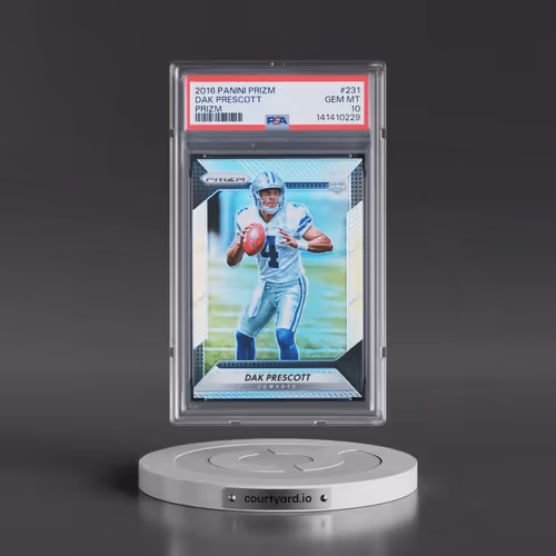 2016 Panini Prizm #231 Dak Prescott - Prizm (PSA 10 GEM MINT)