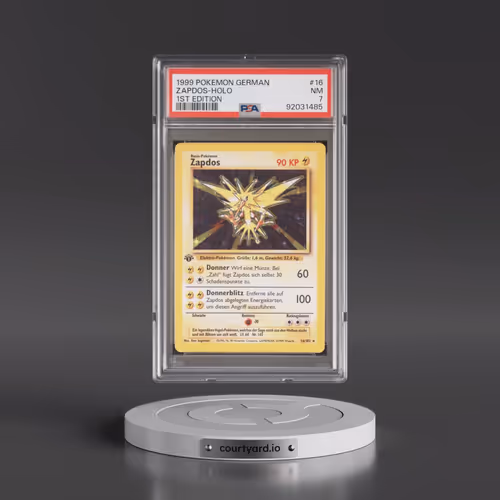 1999 Pokémon #16 Zapdos - 1st Edition Holo (PSA 7 NM)