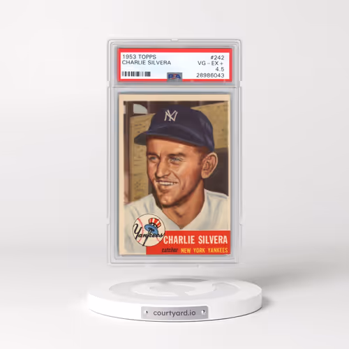 1953 Topps #242 Charlie Silvera (PSA 4.5 VG-EX+)