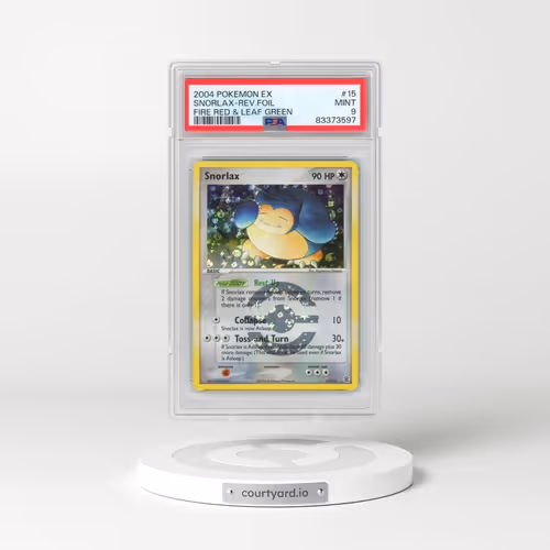 2004 Pokémon EX Fire Red & Leaf Green #15 Snorlax - Reverse Foil (PSA 9 MINT)