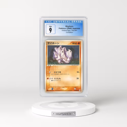 2004 Undone Seal #052/083 Rhyhorn - 1st Edition (CGC 9 MINT)