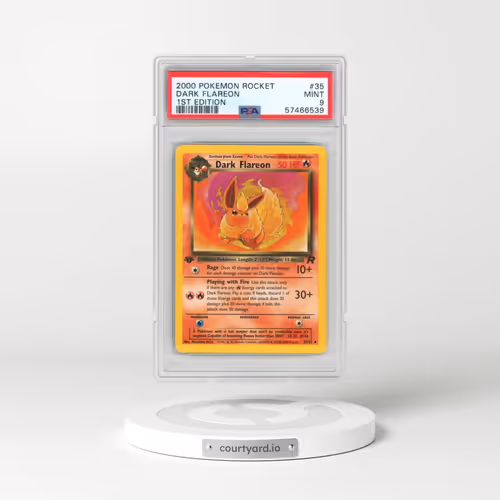 2000 Pokémon Rocket #35 Dark Flareon - 1st Edition (PSA 9 MINT)