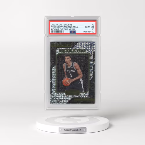2023 Panini Contenders Rookie of the Year Contenders #3 Victor Wembanyama (PSA 10 GEM MINT)