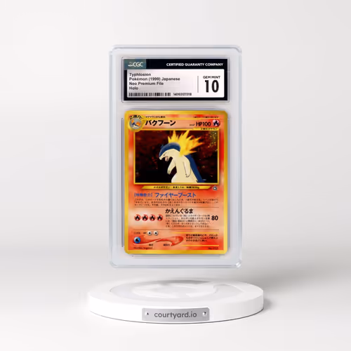 1999 Neo Premium File #157 Typhlosion - No Rarity - Holo (CGC 10 GEM MINT)