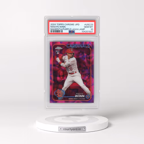 2024 Topps Chrome Update #USC23 Masyn Winn - Magenta/Purple Lava Lamp (PSA 10 GEM MINT)