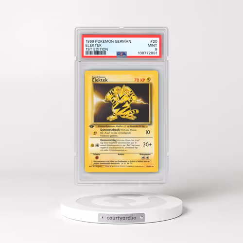 1999 Pokémon #20 Elektek - 1st Edition (PSA 9 MINT)