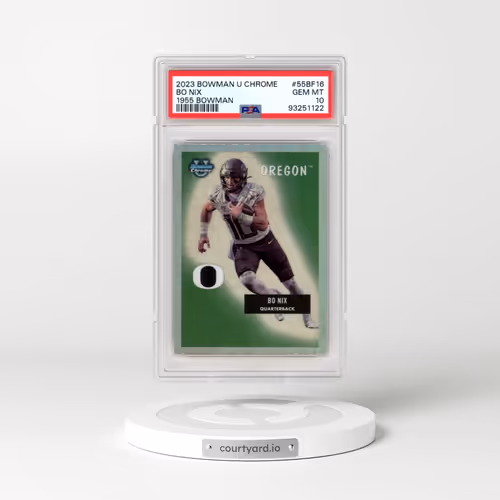 2023 Bowman University Chrome 1955 Bowman #55BF16 Bo Nix (PSA 10 GEM MINT)