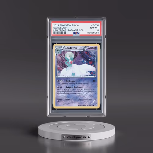2013 Pokémon Black & White Legendary Treasures Radiant Collection #RC10 Gardevoir (PSA 8 NM-MT)