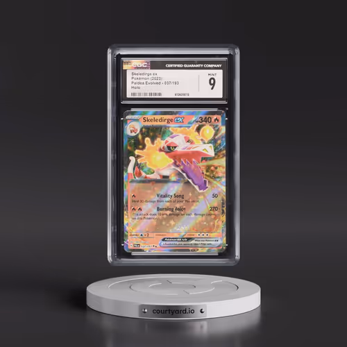 2023 Pokémon Pal EN-Paldea Evolved #037 Skeledirge EX - Holo (CGC 9 MINT)