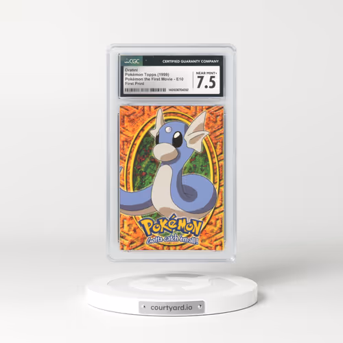 1999 Movie Promo #E10 Dratini - First Print (Blue Topps Logo) (CGC 7.5 NM+)