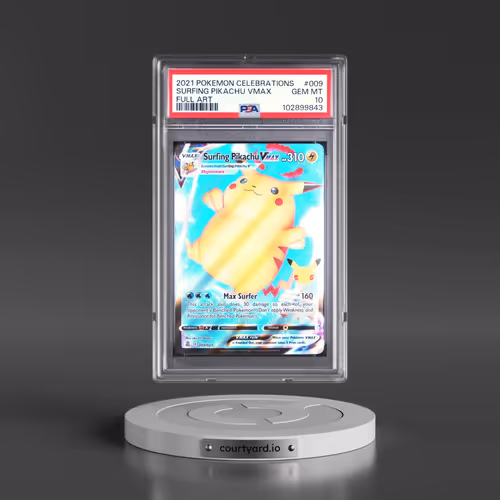 2021 Pokémon Celebrations #009 Surfing Pikachu Vmax - Full Art (PSA 10 GEM MINT)