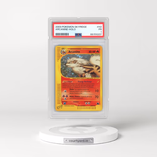 2003 Pokémon Skyridge #H2 Arcanine - Holo (PSA 1 PR)