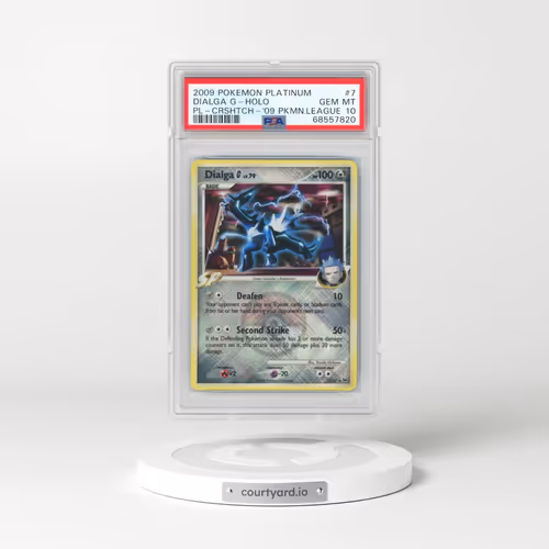 2009 Pokémon Platinum #7 Dialga G - Holo Crosshatch-2009 Pokemon League (PSA 10 GEM MINT)