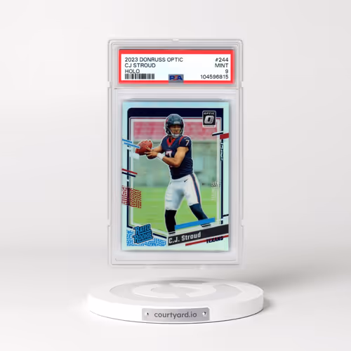2023 Panini Donruss Optic #244 CJ Stroud - Holo (PSA 9 MINT)
