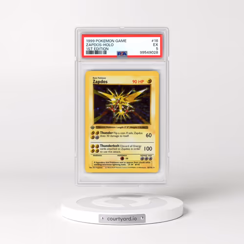 1999 Pokémon Game #16 Zapdos - 1st Edition Holo (PSA 5 EX)