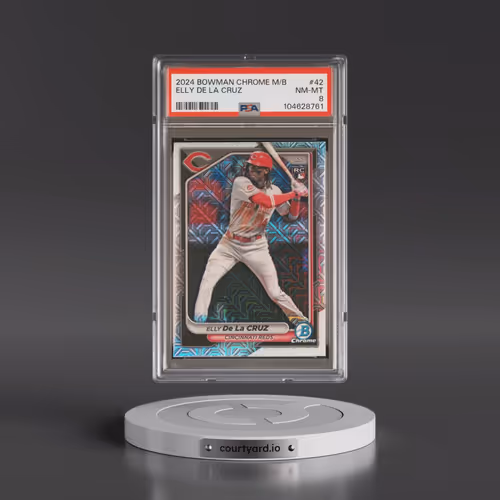 2024 Bowman Chrome Mega Box #42 Elly de La Cruz (PSA 8 NM-MT)