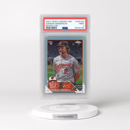 2023 Topps Chrome Update #USC208 Gunnar Henderson - Refractor (PSA 9 MINT)