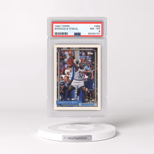 1992 Topps #362 Shaquille O'Neal (PSA 8 NM-MT)