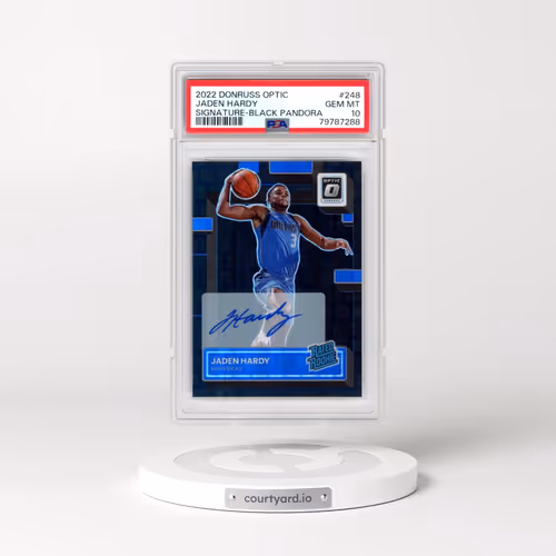 2022 Panini Donruss Optic #248 Jaden Hardy - Signature-Black Pandora (PSA 10 GEM MINT)