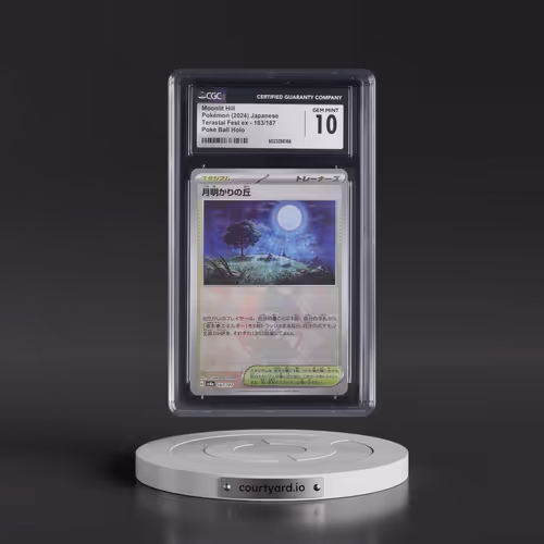 2024 High Class Pack: Terastal Fest ex - sv8a #183/187 Moonlit Hill - Poké Ball Holo (CGC 10 GEM MIN