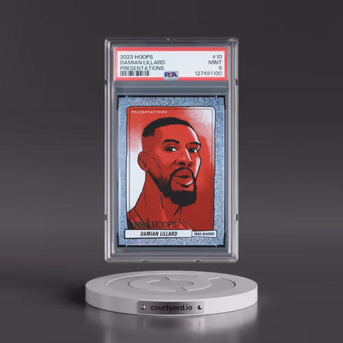 2023 Panini NBA Hoops Presentations #10 Damian Lillard (PSA 9 MINT)