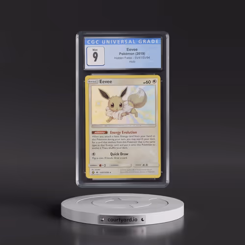 2019 Hidden Fates #SV41/SV94 Eevee - Shiny Vault Holo (CGC 9 MINT)