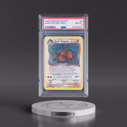 2000 Pokémon Rocket #6 Dark Dugtrio - Holo (PSA 8 NM-MT)