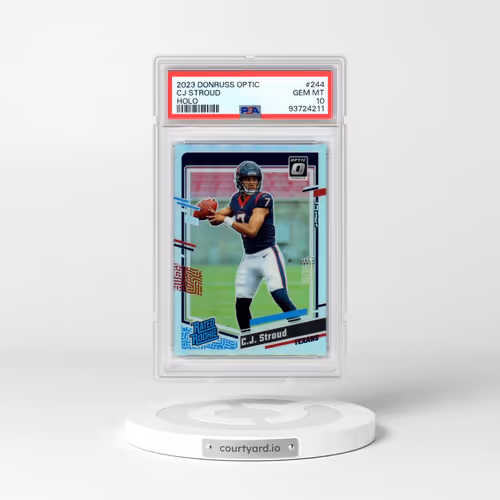2023 Panini Donruss Optic #244 CJ Stroud - Holo (PSA 10 GEM MINT)