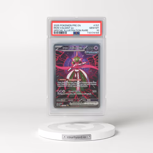 2025 Pokémon Pre EN-Prismatic Evolutions #157 Iron Valiant EX - Holo Special Illustration Rare (PSA 10 GEM MINT)